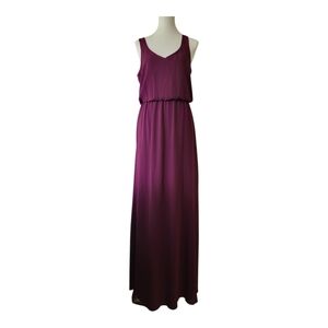Show Me Your Mumu chiffon Merlot Burgundy Bridesmaid Maxi Dress‎ S-NEW